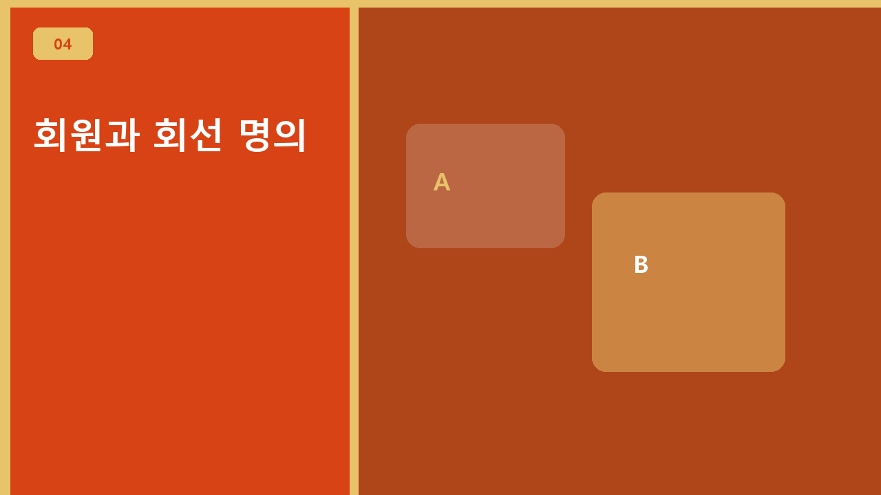 회원과 회선 명의